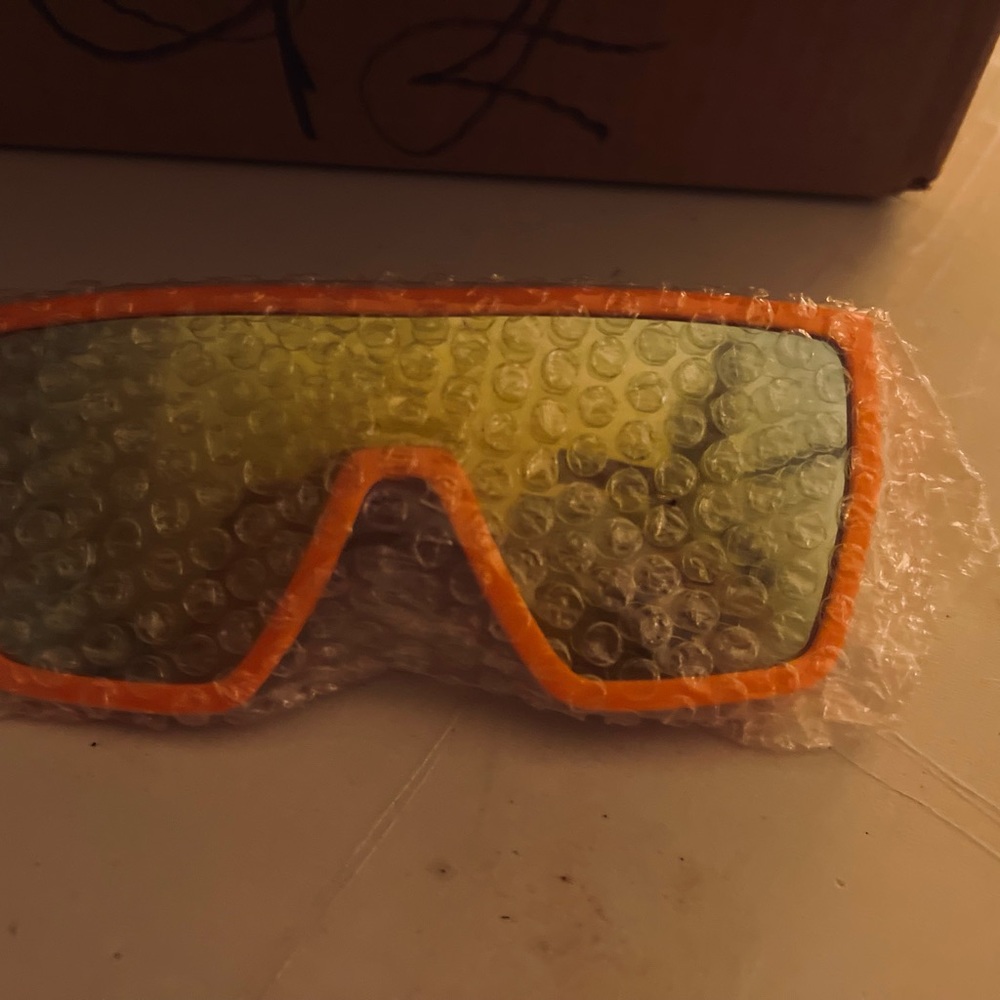 Unisex Orange Sports Sunglasses